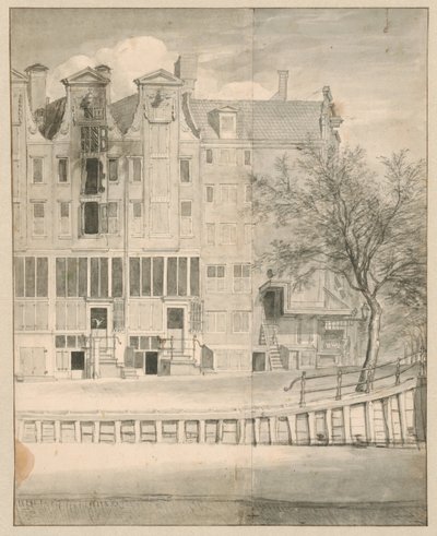 Burned House on the Leidsegracht, 1684 by Jan van der Heyden