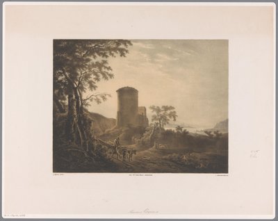 Italian Landscape with Ox Cart by Jan van der Kaa