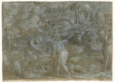 Hunting Porcupines (Hunting Parties, Vol. 2) by Jan van der Straet