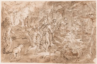Adoration of the Shepherds by Jan van der Straet, called Stradanus