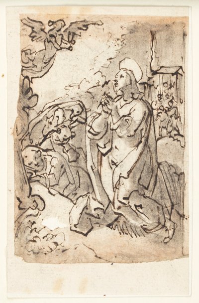 Agony in the Garden by Jan van der Straet, called Stradanus