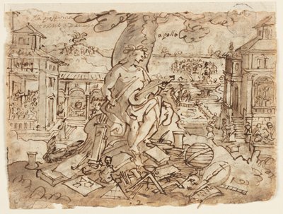 Apollo (Litterae) by Jan van der Straet, called Stradanus
