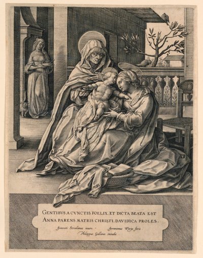 St. Anne, the Virgin and the Christ Child by Jan van der Straet, called Stradanus