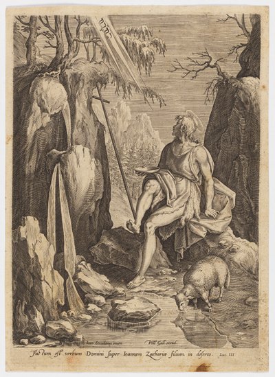 St John the Baptist in the Wilderness by Jan van der Straet, called Stradanus