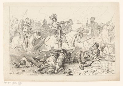 Battle of Nieuwpoort by Jan van der Veen (prentmaker)