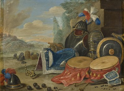 Emblems of War by Jan van the Elder Kessel