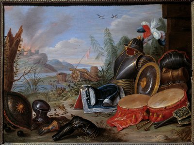 Trophy of Weapons by Jan van the Elder Kessel