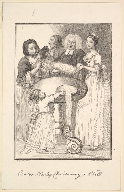 Orator Henley Christening a Child, 1794 by Jane Ireland