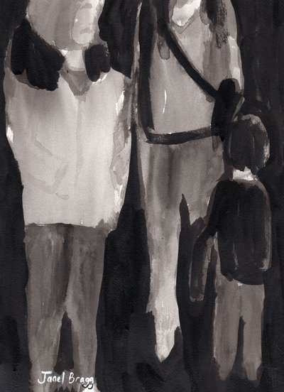 Holiday Shoppers by Janel Bragg
