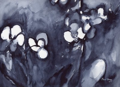 Orchid in Indigo, c.2017 by Janel Bragg