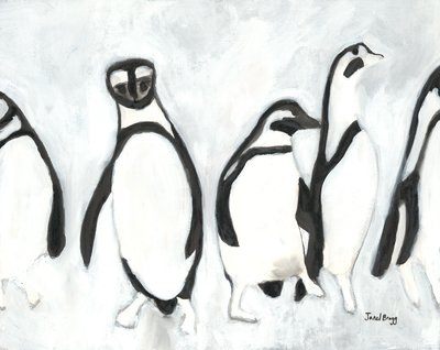 Penguins at Woodland Park Zoo, c.2021 by Janel Bragg