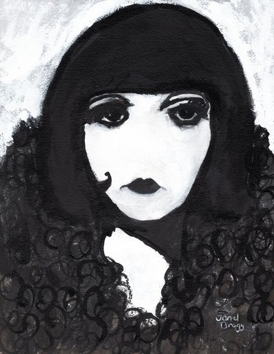 Siren in a Faux Fur Coat by Janel Bragg