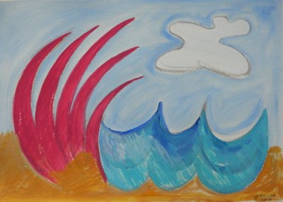 Wormiston Sea, 2013 by Janet McKenzie
