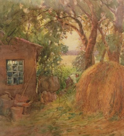 Corner of a rickyard by Janie E. Beamish