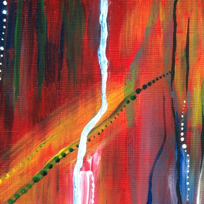 Vibrant Abstract Strokes by Janine Brewster