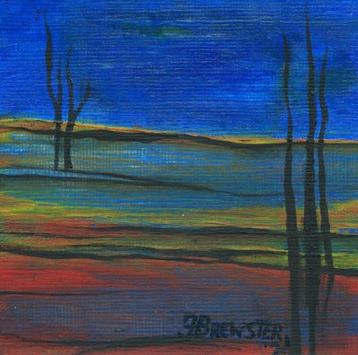 Vibrant Twilight Landscape by Janine Brewster
