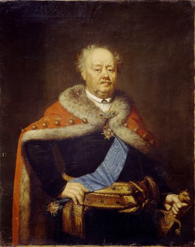 Portrait of Count Franciszek Ksawery Branicki 1730-1819, 1818 by Janos Rombauer