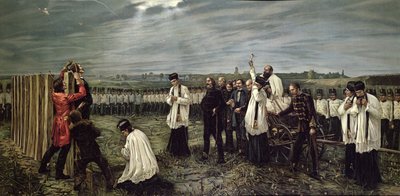 Execution of Hungarian Officers by the Austrians at Arad, Hungary on 6th October 1849 by Janos Thorma