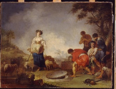 Jacob Meets Rachel at the Well by Januarius Zick