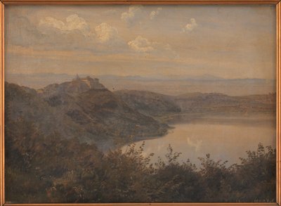 A View towards Castel Gandolfo, Italy by Janus La Cour
