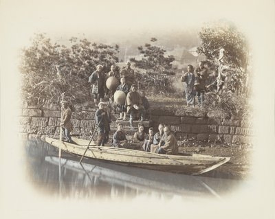 A boat at the riverbank, Japan by Japanese Photographer
