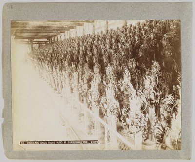 A thousand idols in Sanjusangendo, Kyoto, Japan by Japanese Photographer