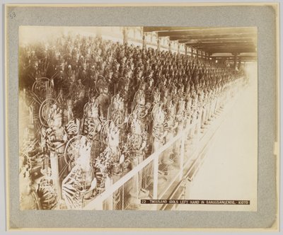 A thousand idols in Sanjusangendo, Kyoto, Japan by Japanese Photographer