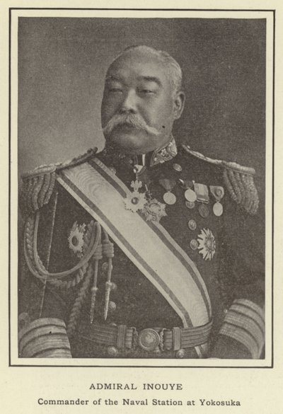 Admiral Inouye, Commander of the Naval Station at Yokosuka by Japanese Photographer