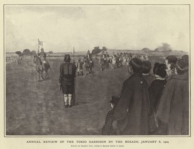 Annual Review of the Tokio Garrison by the Mikado, 8 January 1904 by Japanese Photographer