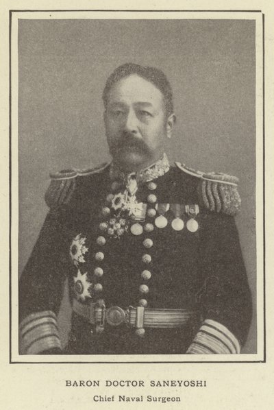 Baron Doctor Saneyoshi, Chief Naval Surgeon by Japanese Photographer