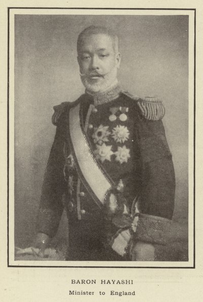 Baron Hayashi, Minister to England by Japanese Photographer
