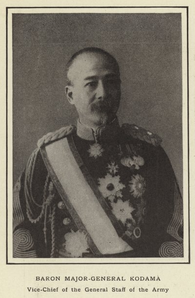 Baron Major-General Kodama, Vice-Chief of the General Staff of the Army by Japanese Photographer