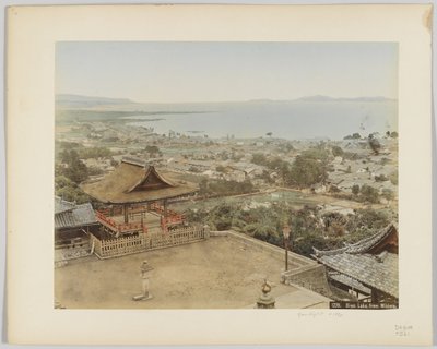 Biwa Lake from Miidera, Japan, c.1890 by Japanese Photographer