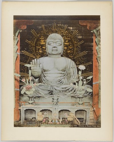 Daibutsu or Bronze Image, Nara, Japan by Japanese Photographer