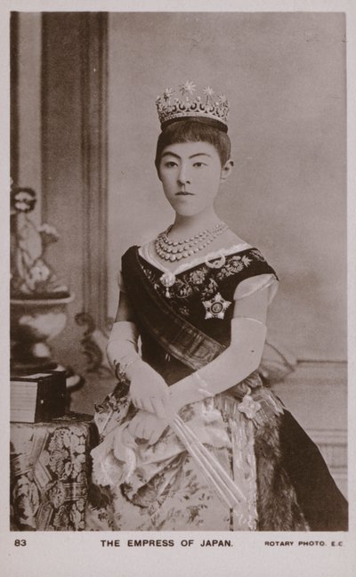 Empress Shoken, Wife of Emperor Meiji of Japan by Japanese Photographer