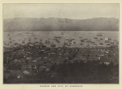 Harbor and City of Hakodate by Japanese Photographer