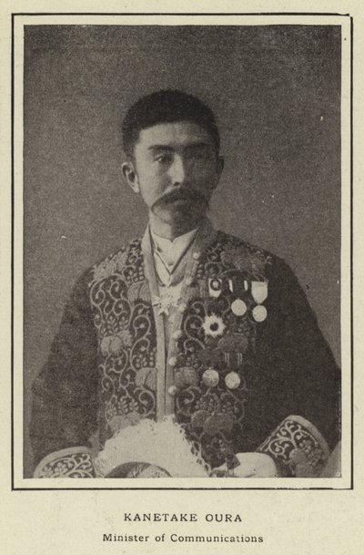Kanetake Oura, Minister of Communications by Japanese Photographer