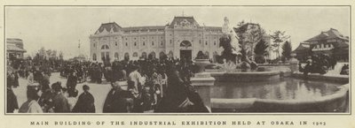 Main Building of the Industrial Exhibition Held at Osaka in 1903 by Japanese Photographer