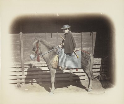 Man on a horse by Japanese Photographer