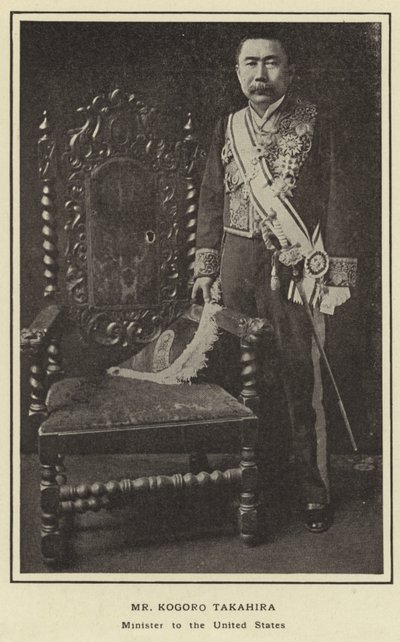 Mr Kogoro Takahira, Minister to the United States by Japanese Photographer
