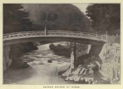 Sacred Bridge at Nikko by Japanese Photographer