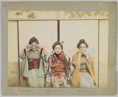 See no evil, hear no evil, speak no evil by Japanese Photographer