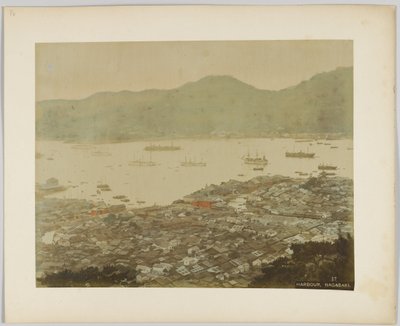 The Harbour at Nagasaki, Japan by Japanese Photographer