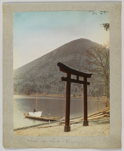 Torii on Lake Chuzenji, Nikko, Japan by Japanese Photographer