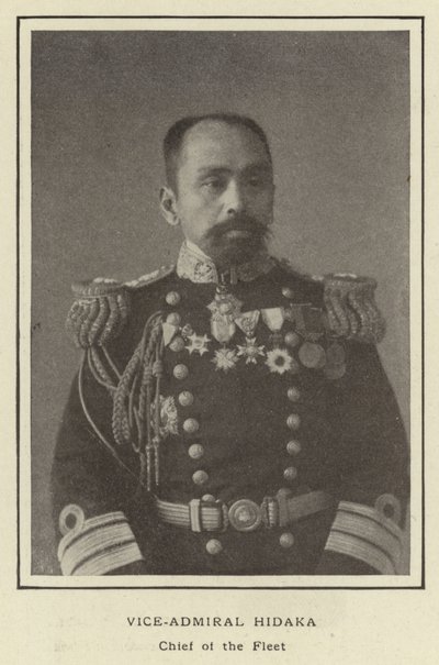 Vice-Admiral Hidaka, Chief of the Fleet by Japanese Photographer