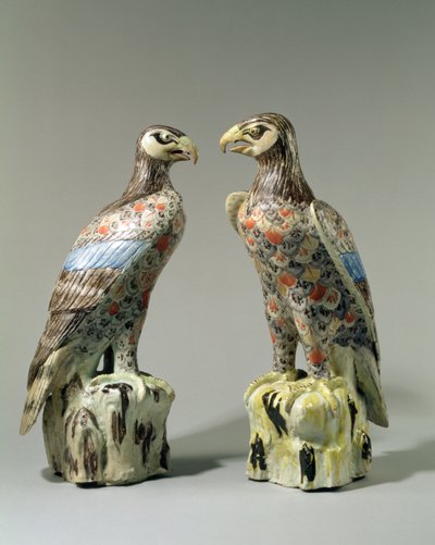A Pair of Arita Eagles, 1695 by Japanese School
