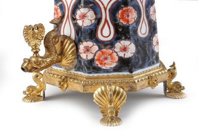 A Rare Elegantly Mounted Imari Coffee Pot and Cover by Japanese School