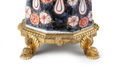 A Rare Elegantly Mounted Imari Coffee Pot and Cover by Japanese School