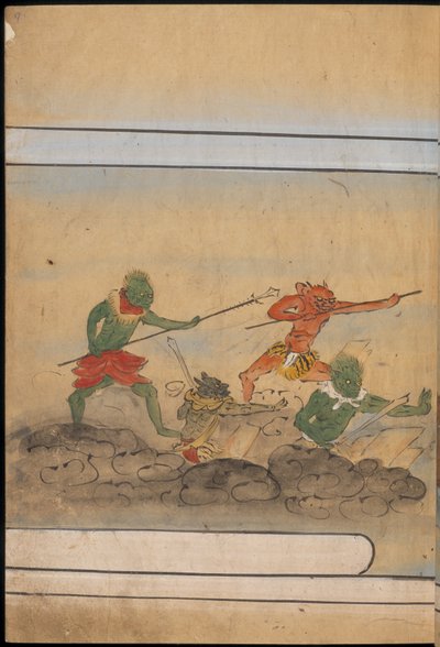 Armed goblins, illustration from the 