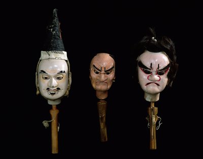 Banraku puppets by Japanese School